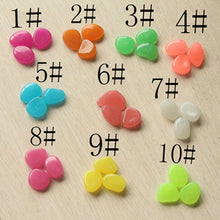 100 Pcs Glow In The Dark Stones Pebbles Rock For Aquarium Fish Tank Garden Decor WLL9140