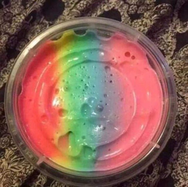 100ml Rainbow Color Slime Plasticine Slime Fluffy Stress Relief Toy Interesting Toys Gift Kids Gift Anti Stress Slime LDD9107