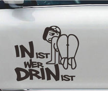 12.5 X 10.7 Cm In Ist Wer Drin Ist Auto Aufkleber Sticker Decal JDM Beauty Temptation Vinyl Car Sticker