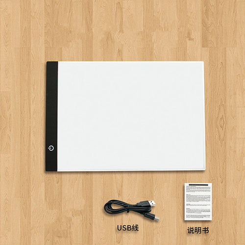 1PCS A4 LED Artist Thin Art Stencil Drawing Board Led Light Pad Table Pad Panel Drawing Tracing Tracer Copy Board Light Draw