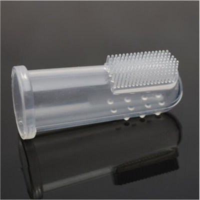 1Pc Latex Pet Finger Toothbrush Teddy Dog Brush Bad Breath Teeth Care Cat Cleaning Supplies Super Soft Pet Product