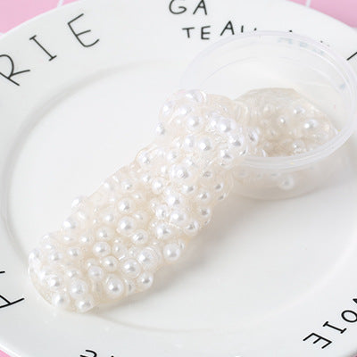 1pcs/The new pearl slime mud fluffy foam mud incense beads eliminate stress children's toys antistress toy Squeeze Toys