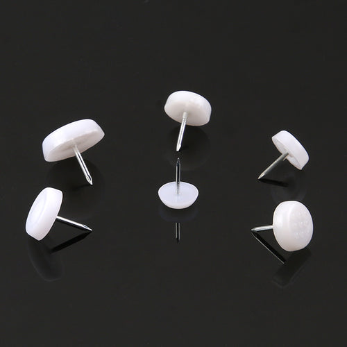 250pcs! Universal Plastic Pad Protector Furniture Chair Table Leg Feet Glide Nails Moisture-proof Heightening Sofa Nail