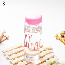 500ML Transparent Water Bottle Portable Fruit Juice Bottle For Sport Travel Office botle Portable botella de agua sport drin
