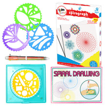 Children Spirograph Drawing Toys Set Accessory Creative Spiral Design Interlocking Gear Wheel for Kids Learning Education Gift