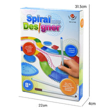 Children Spirograph Drawing Toys Set Accessory Creative Spiral Design Interlocking Gear Wheel for Kids Learning Education Gift