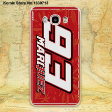 Coque Marc Marquez 93  rossi vr46 design clear transparent hard Case for Samsung galaxy J7 2016 J5(2017) J3 J2 J1 2016
