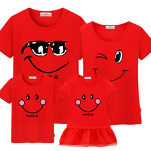 Family matching clothes mother daughter dresses son outfits cotton casual short-sleeve T-shirt family look father baby clothing