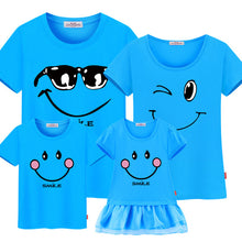 Family matching clothes mother daughter dresses son outfits cotton casual short-sleeve T-shirt family look father baby clothing
