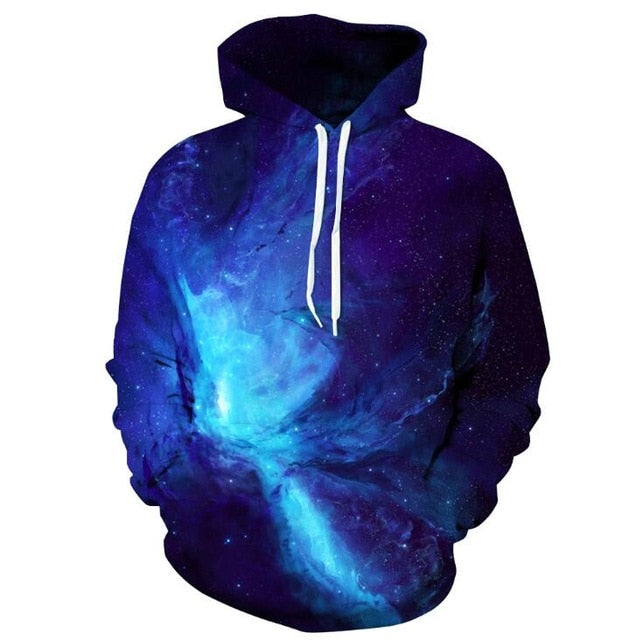 Fashion Popular Stylish Printed Stars Long-sleeved Men Casual Hoodies Good Quality