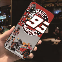 Fatperson Black Frame cover Motorcycle racing Marc Marquez 93 Pattern Phone cases For iphone X 6 6S 7 8 Plus 5 5S 7Plus