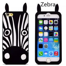 For Iphone7 7plus 8plus Marc.Jacobs Soft Silicon Cartoon Case for iphone 7 8 Plus Animal Dog/Zebra/Owl/Rabbit Case Cover Fundas