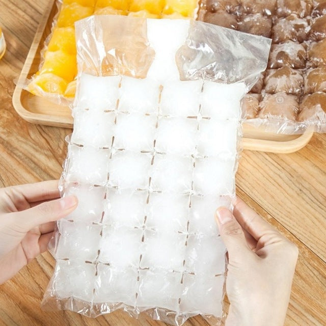 IALJ Top 100 Pcs disposable ice-making bags Ice Cube Tray Mold Makes Shot Glasses Ice Mould Novelty Gifts Ice Tray Summer Drin