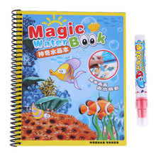 Kids Educational Toys Water Drawing Book Kids Drawing Book Reuse Water Paint Coloring Book with Magic Doodle Pen