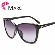 MARC UV400 2018 NEW WOMEN Eyewear designer sunglasses Oculos fashion Gradient Cat eye Leopard White Red