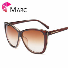 MARC UV400 2018 NEW WOMEN Eyewear designer sunglasses Oculos fashion Gradient Cat eye Leopard White Red