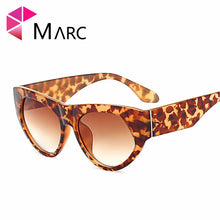 MARC UV400 NEW WOMEN designer sunglasses Oculos fashion Polarized Black Gradient Plastic Flower Leopard print