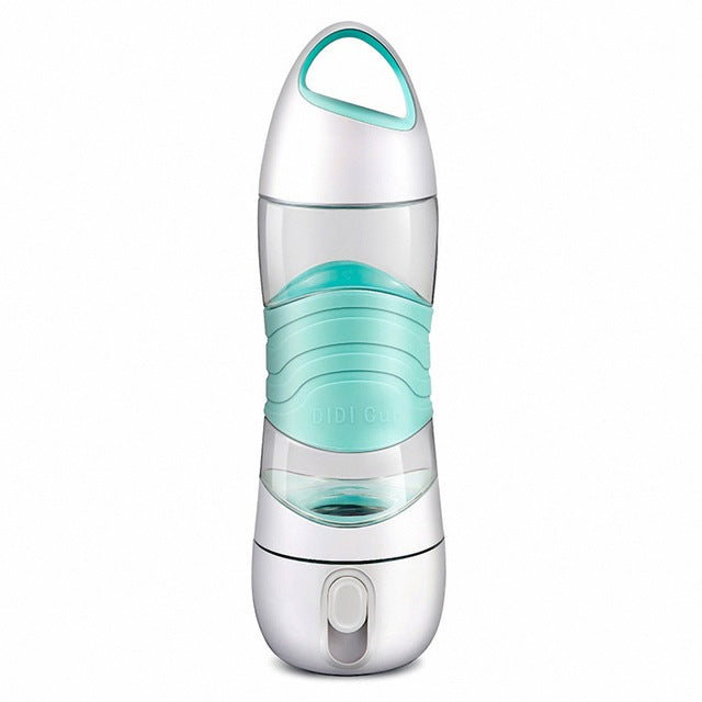 NHBR-Humidifier Sports Water Bottle 400ML Beauty Spray Sport Cup with Smart DIDI Voice Prompts LED Light SOS Alarm Remind Drin