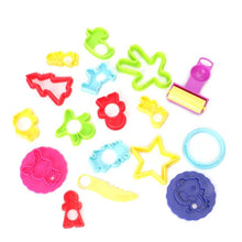 New 1Set Kids Plastic Mixed Plasticine Clay Dough Cutters Moulds Childrens Modelling Tool