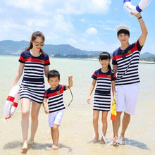 SZivan mother daughter dresses father and son Short sleeve suit family matching clothes D118