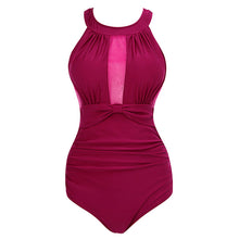 Sexy Mesh Swimwear Women One Piece Swimsuit Plus Size Bathing Suit Indoor Bather Bodysuit 2018 May Beach Push Up Swimming Suits