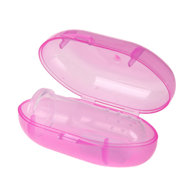 Soft Pet Finger Toothbrush with Box Silicone Teddy Dog Brush Addition Bad Breath Tartar Teeth Care Dog Cat Cleaning Supplies