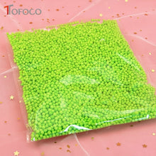 TOFOCO 1 Pack DIY Snow Mud Particles Accessories Slime Balls Small Tiny Foam Beads For Floam Filler For DIY Supplies 2-4mm