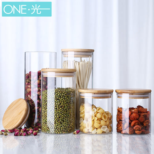 Storage Bottle Kitchen Store Food Ingredient Eco-friendly Store Nut Grain Candy Biscuit Refrigerator Classification Storage Jar