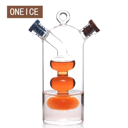 Free Shipping Large Kitchen Seasoning Oil Bottle Green Glass Oiler oil can leak oil and vinegar sauce bottle High Quality Fast